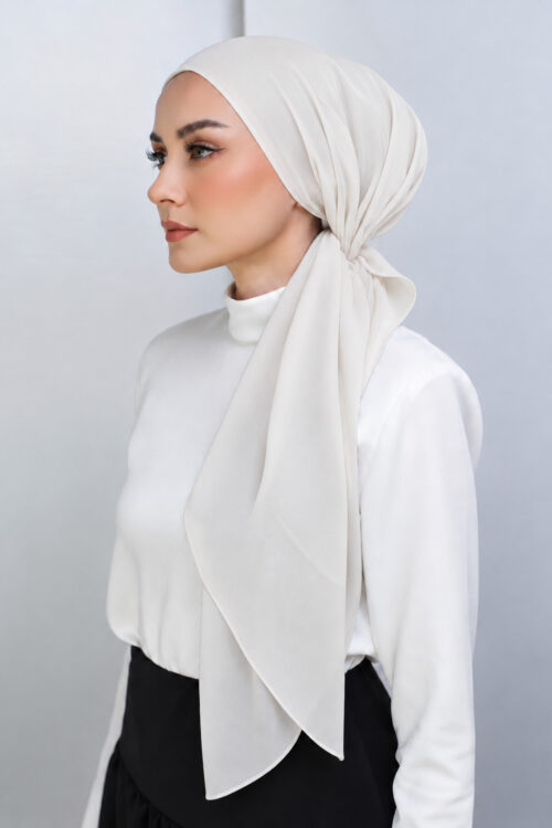BONITA TURBAN "LITE CHIFFON" - Off White