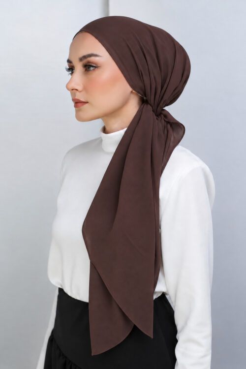 BONITA TURBAN "LITE CHIFFON" - Dark Brown